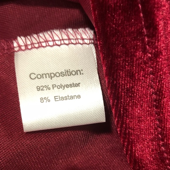 Giffniseti Size XL Luxe Velvet Burgundy/Red Long Dress.Cutout Sleeces,Zipper - Picture 6 of 11